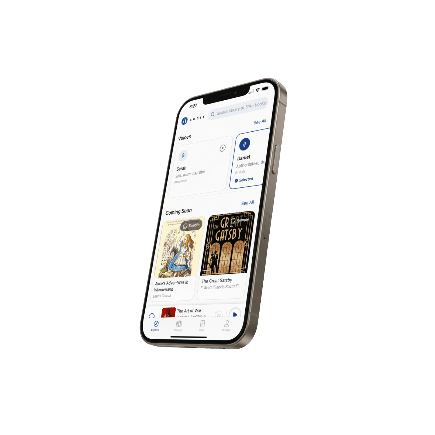 Explore screen