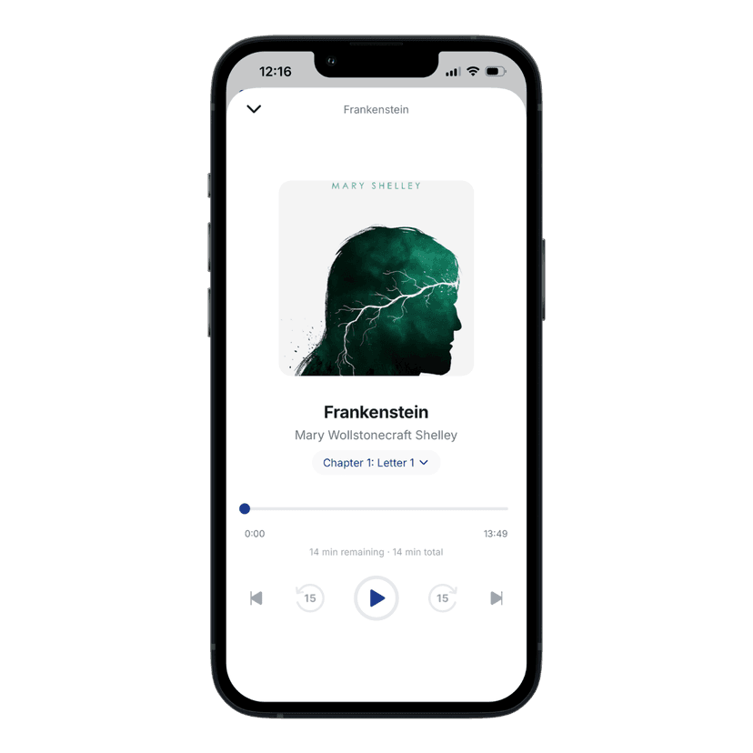 Audix player — Frankenstein by Mary Shelley