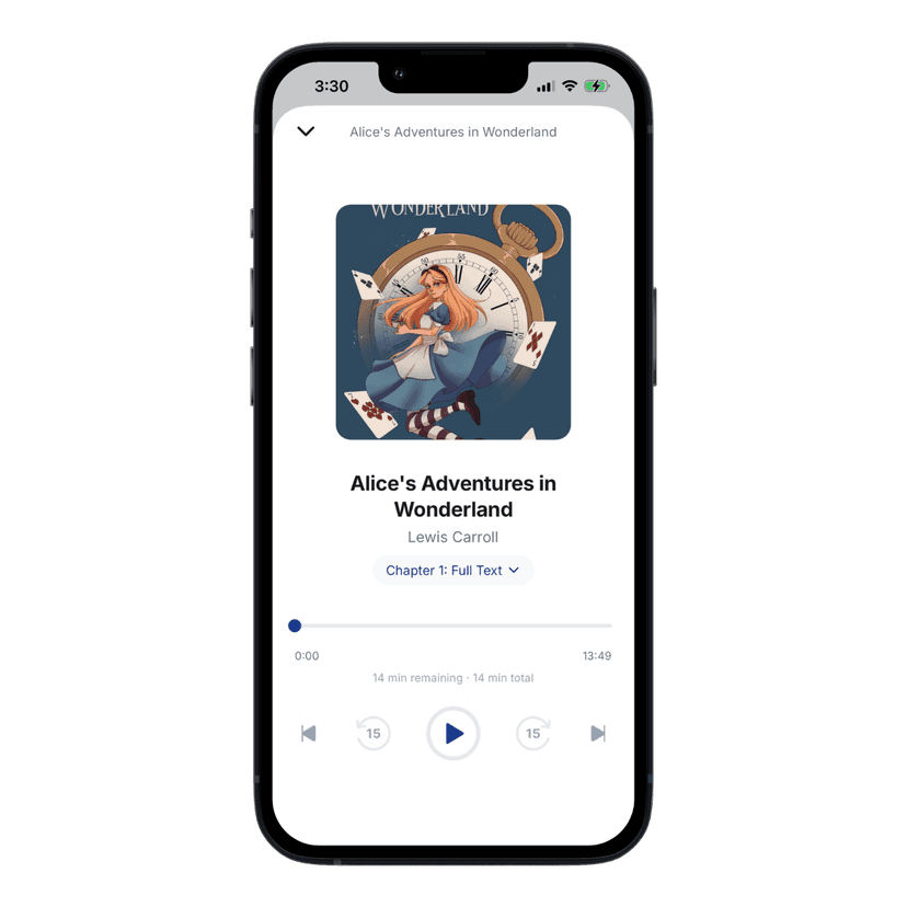 Audix player — Alice's Adventures in Wonderland
